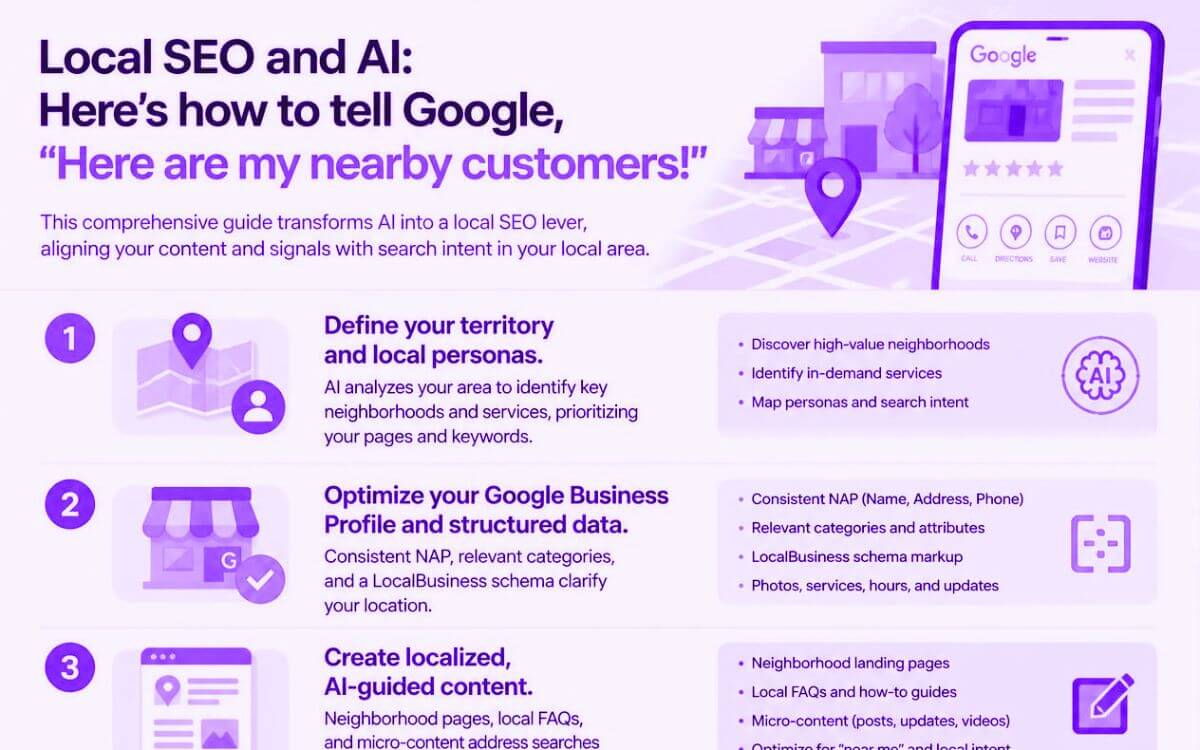 SEO local et IA : comment dire à Google « Voici mes clients à proximité ! »