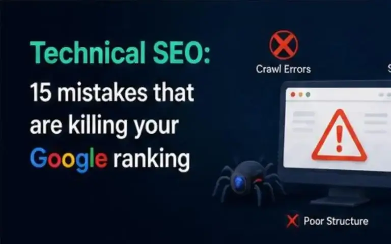 Création des sites web sur mesure et professionnels 25 SEO technique: 15 erreurs qui tuent votre classement Google