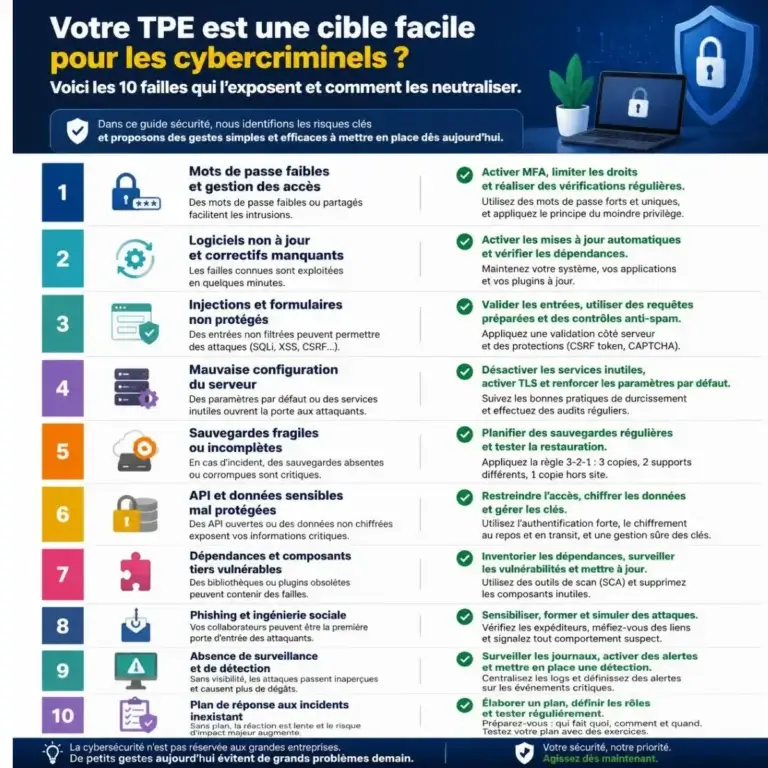 Sécurité site web TPE